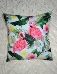 подушка с фотопечатью Фламинго